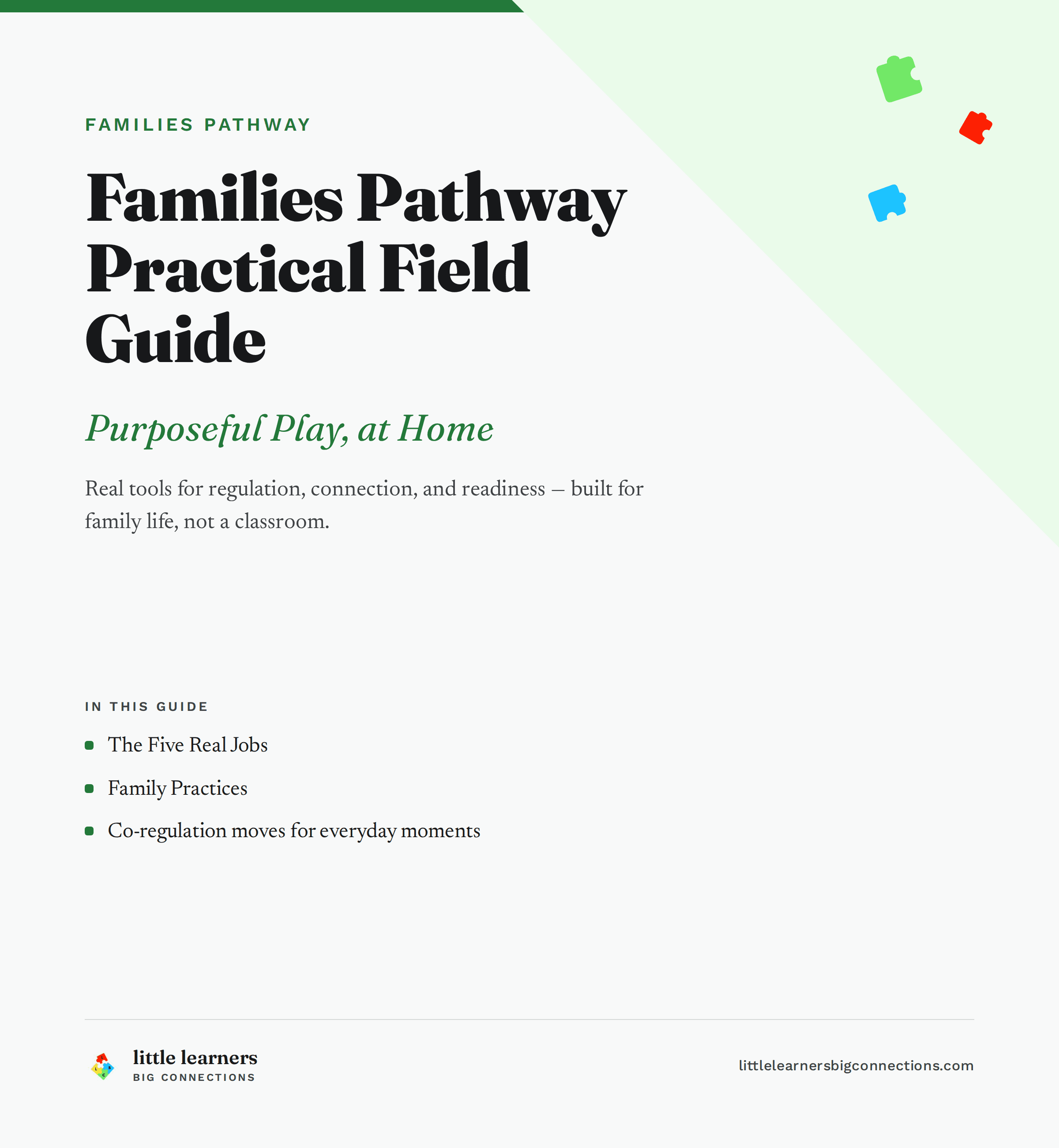 Families Pathway Practical Field Guide cover